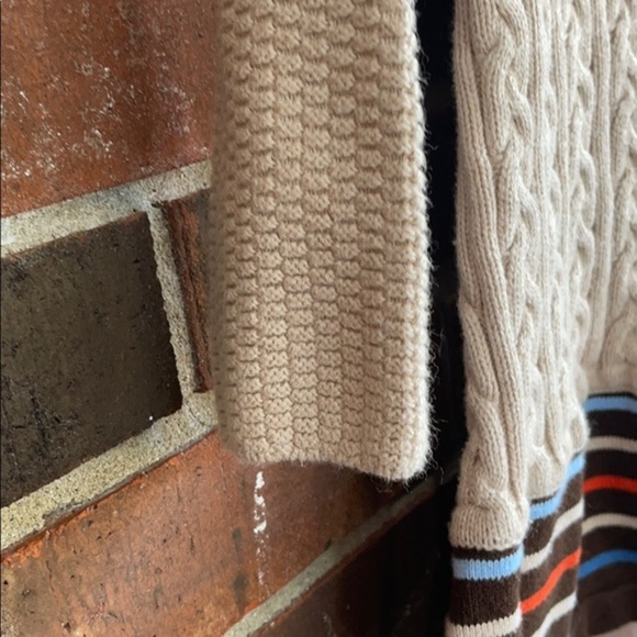 Hanna Andersson Cable Knit Sweater Dress Fair Isle Size 80 US 2 - Picture 6 of 16